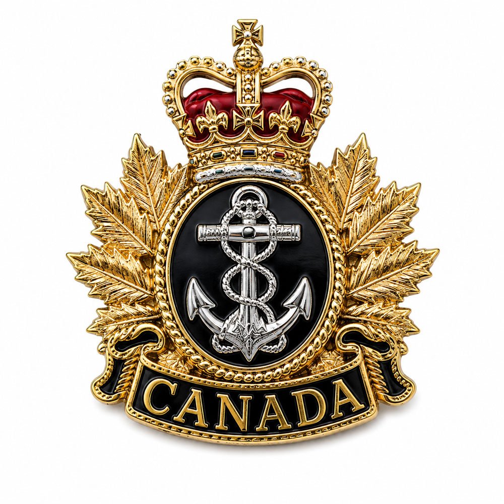 12 Canada officer cap badge - Image 1