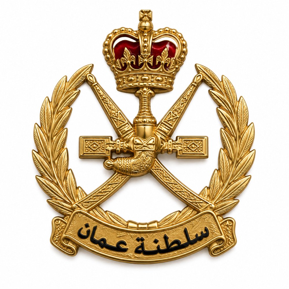 12 Oman Military Cap Badge - Image 1
