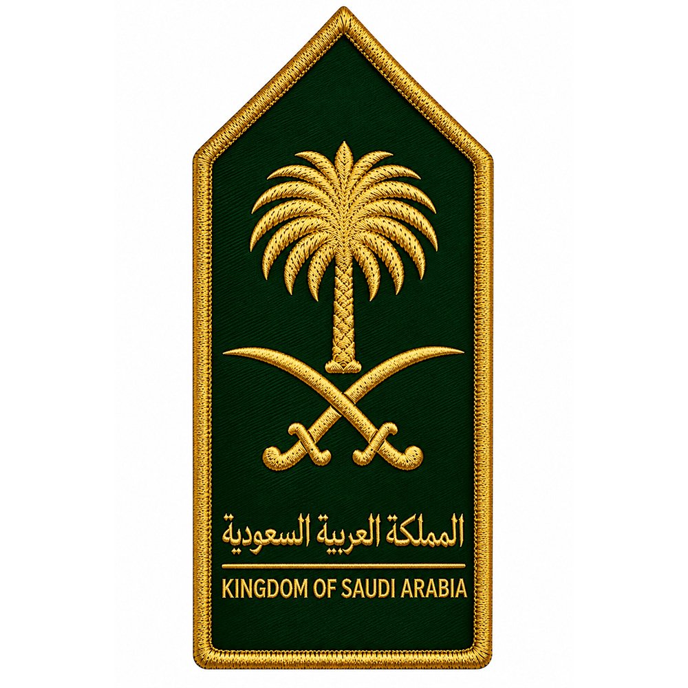 13 Saudi Arabia military shoulder badge - Image 1