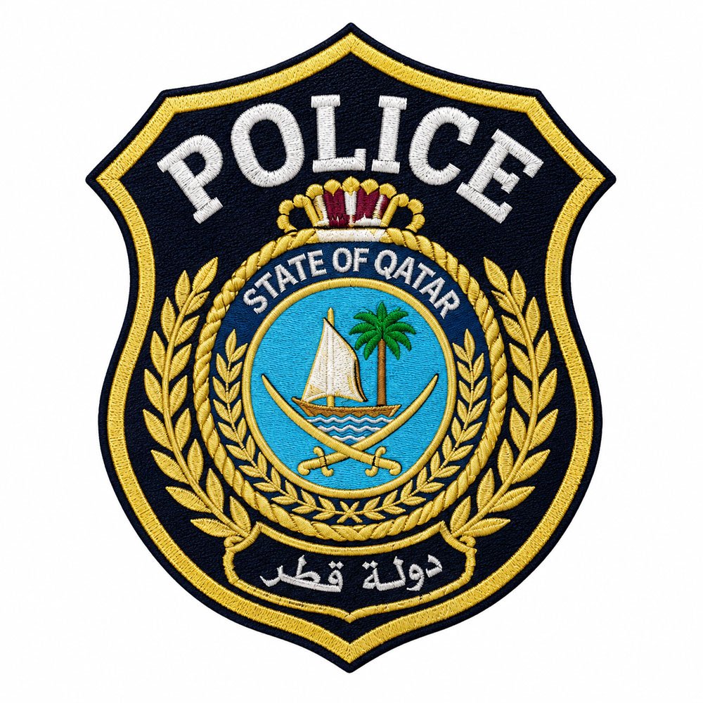 15 Qatar police cap badge - Image 1