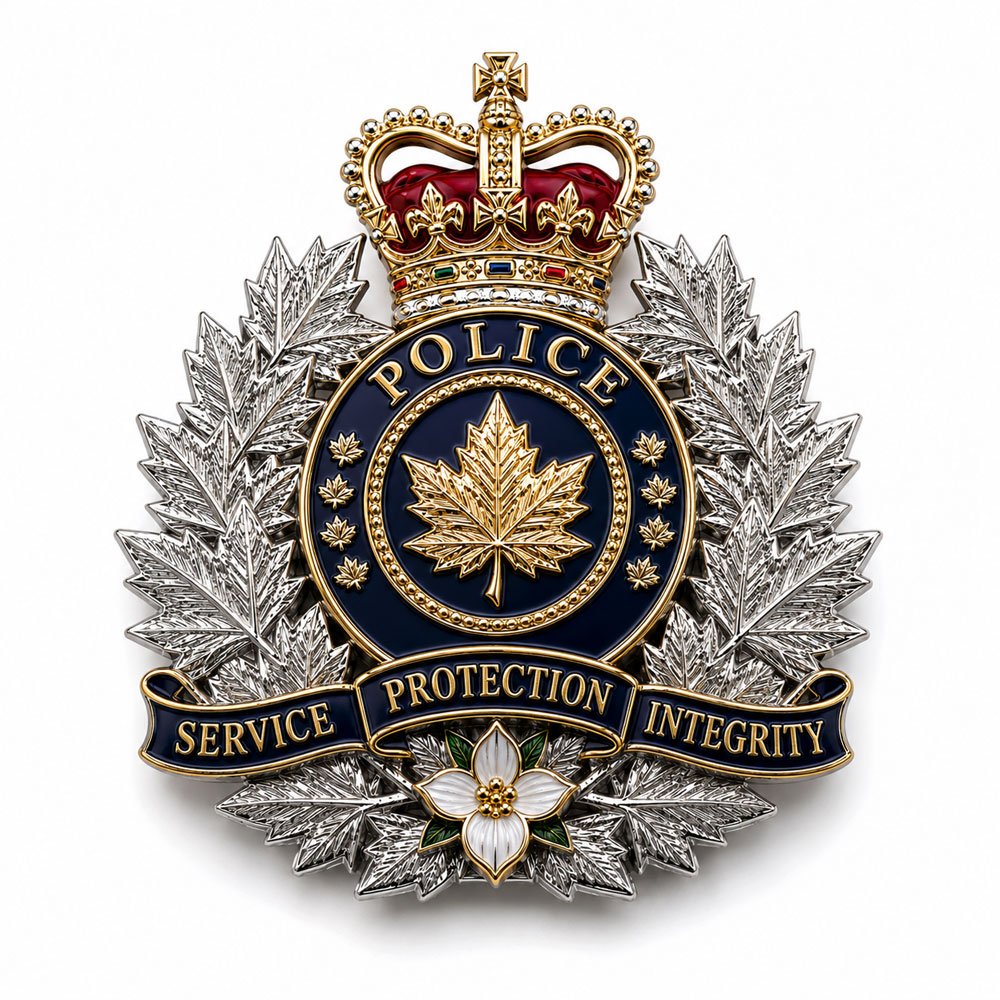 15 Canada police cap badge - Image 1