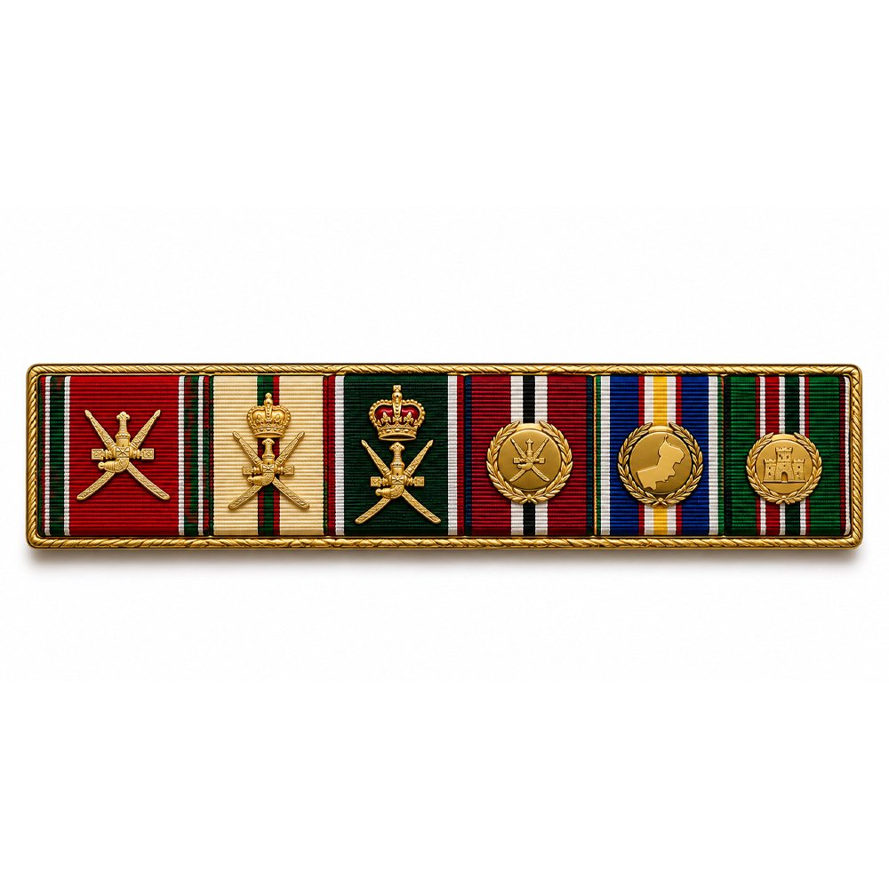 17 Oman Military Medal Bar - Image 1