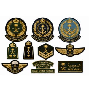 Saudi Arabia military metal badge