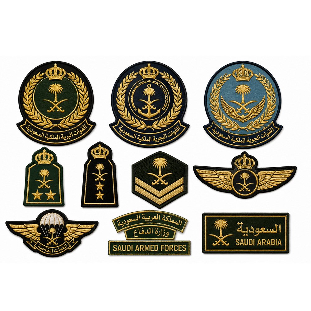 18 Saudi Arabia military metal badge - Image 1