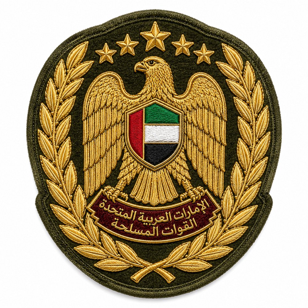 18 UAE Military hand embroided badge - Image 1