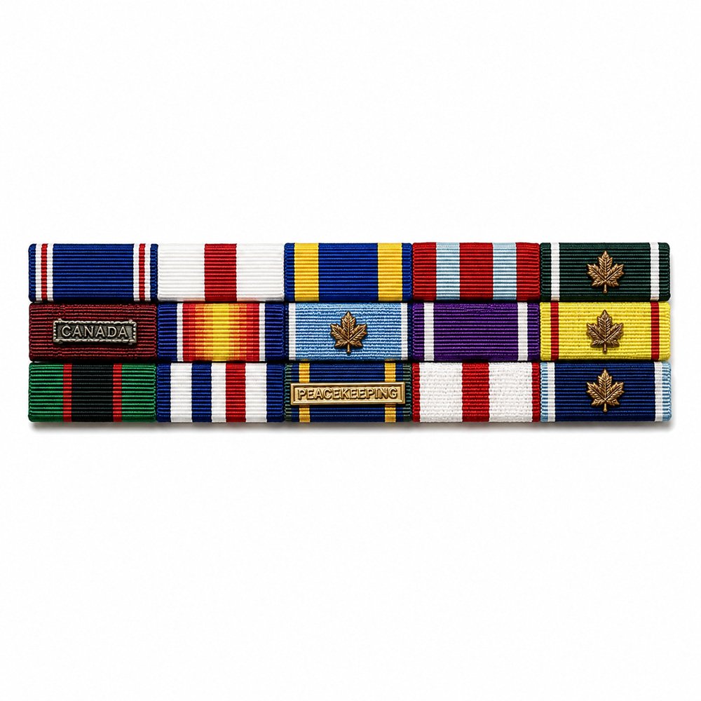 23 Canada military medal ribbons - Image 1