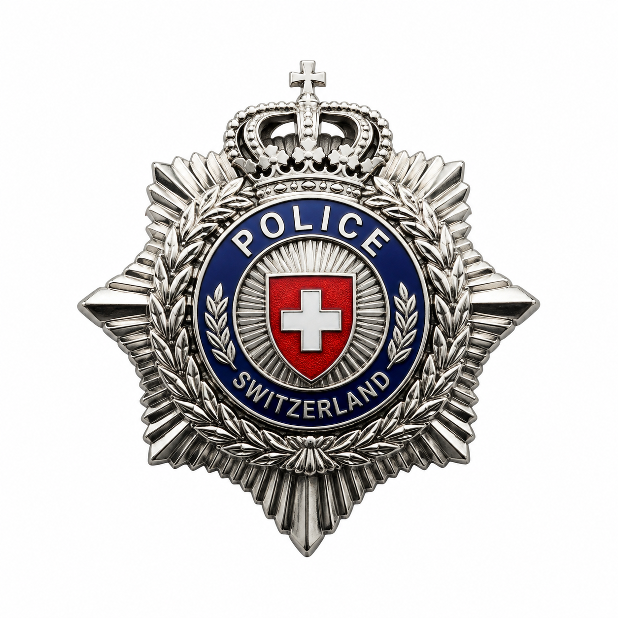 ChatGPT Image Aug 19, 2026, 02_12_07 PM Police Cap Badge switzerland - Image 1