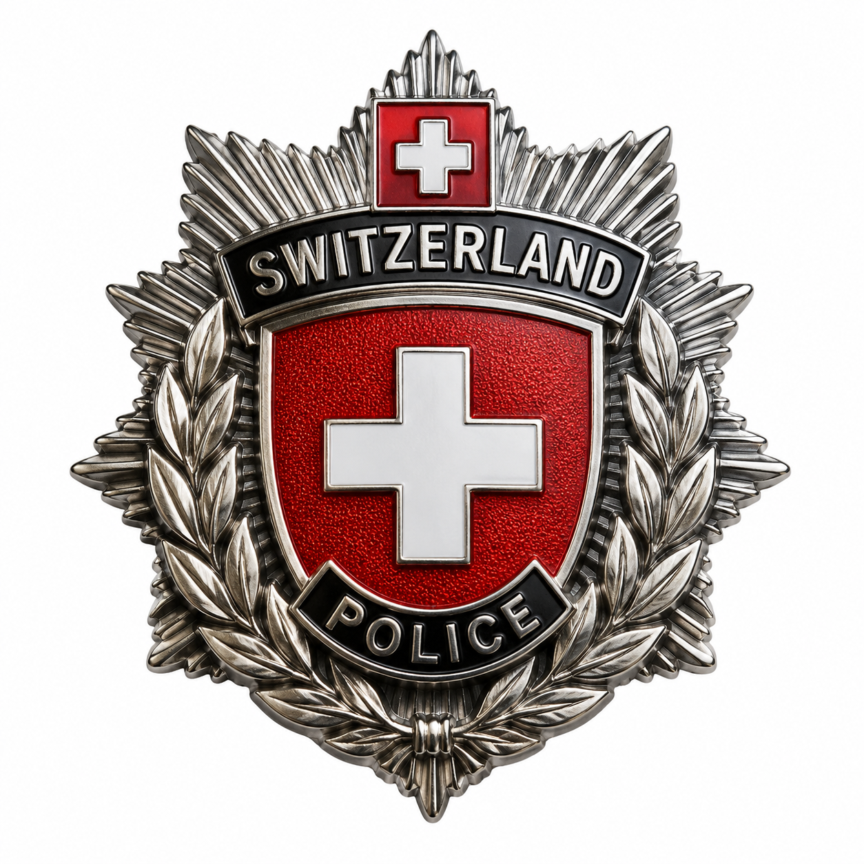 ChatGPT Image Aug 19, 2026, 02_21_32 PM metal badge switzerland - Image 1